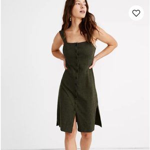 Madewell Texture & Thread Button-Front Tank Dress